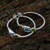 Sophia Multicolor Trilogy Stud Earrings for Everyday Glam